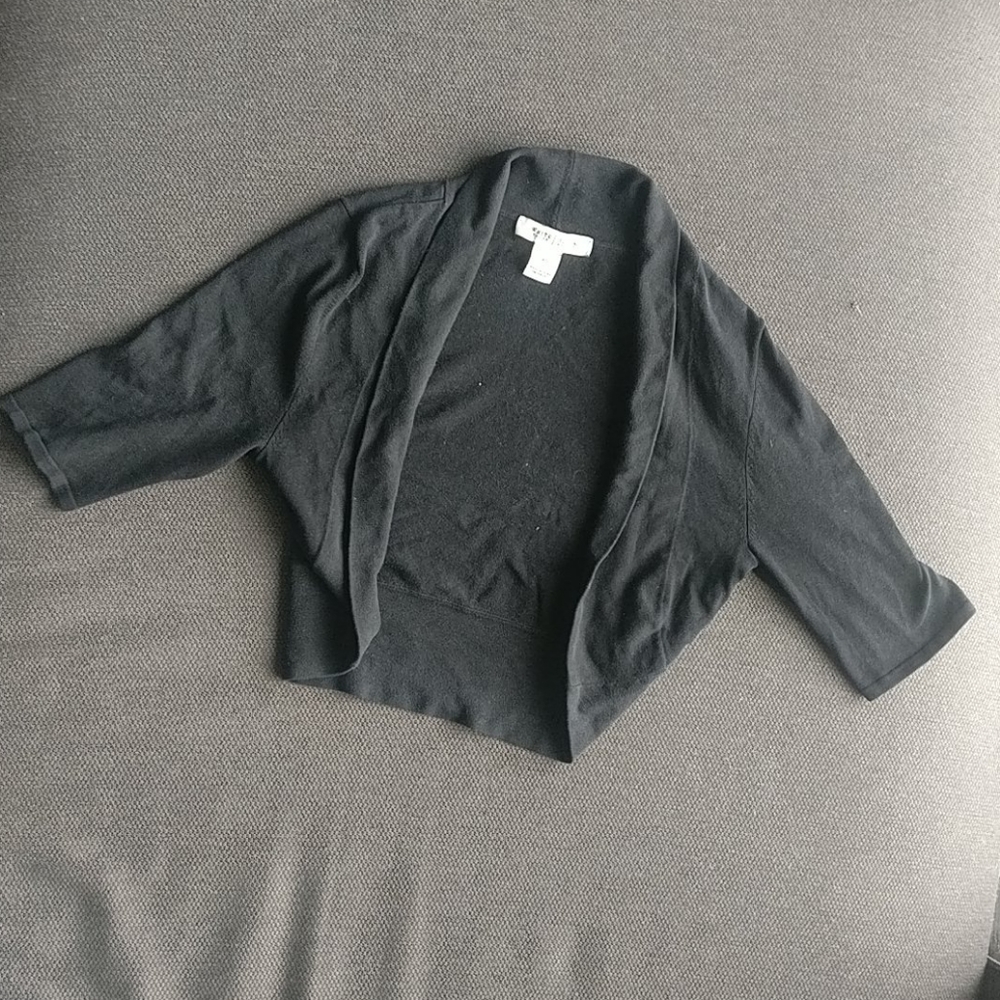 Black Bolero WHBM Silk Blend